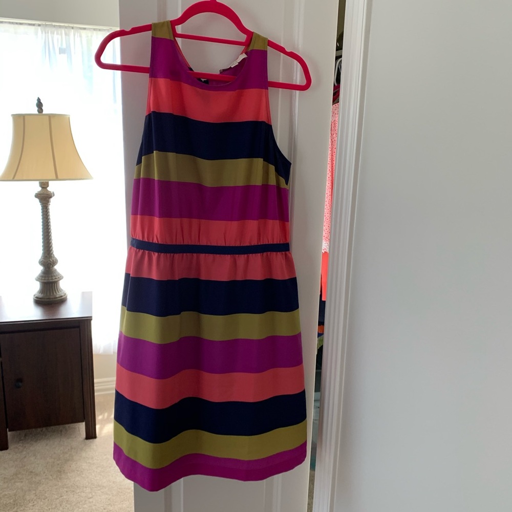 Loft sleeveless color block dress